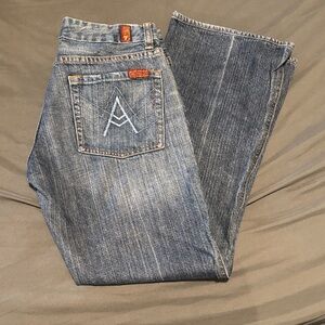7 For All Mankind Relaxed Blue Jeans